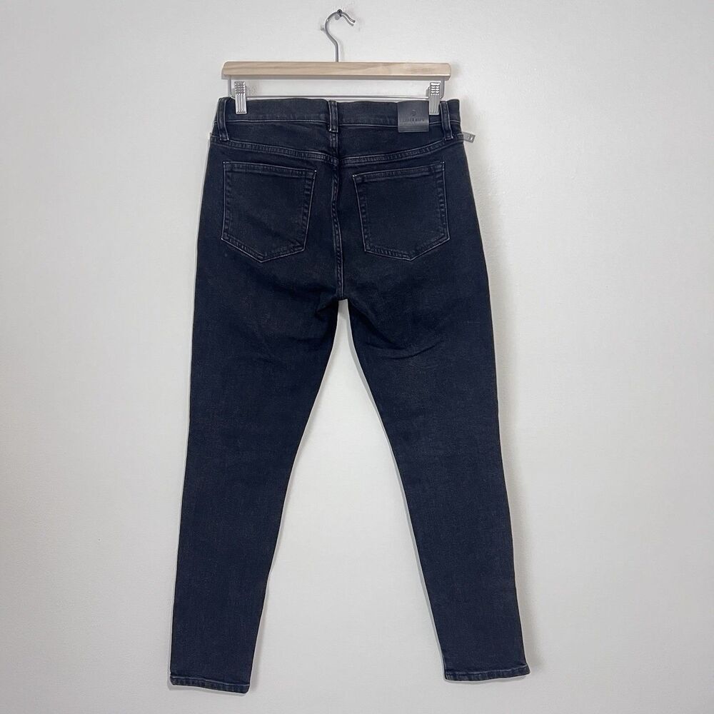 Anine Bing Jax Low Rise Ankle Skinny Jeans Size 29 in Smoke Black - Picture 8 of 11